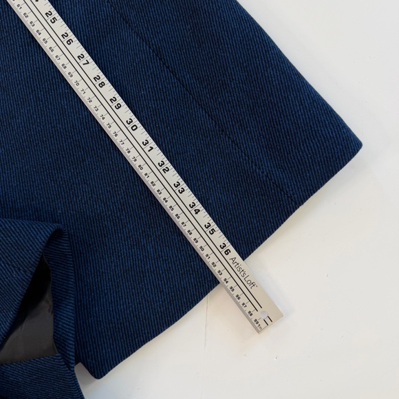 Banana Republic Coat Womens XL Tailored Overcoat Blue Three Button Lined New - Picture 8 of 12